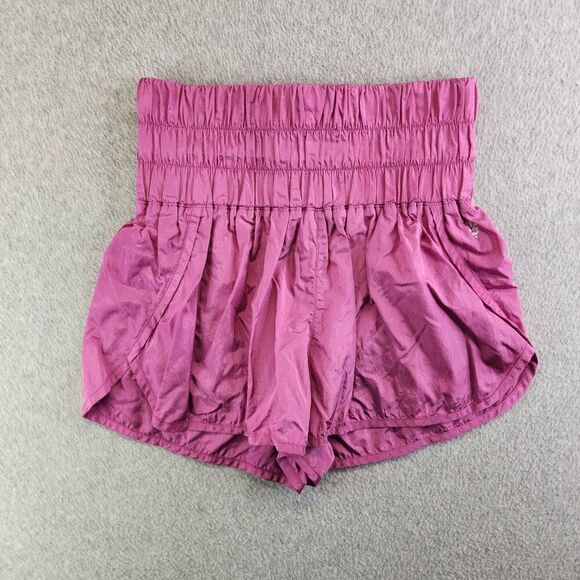 Free People Movement Shorts Womens M Pink The Way Home High Rise Lined FP - Picture 13 of 13